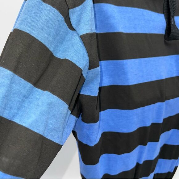 Gucci 100% Cotton Printed Striped Short Sleeve Polo Shirt w/Buttons at the Back - Picture 8 of 10